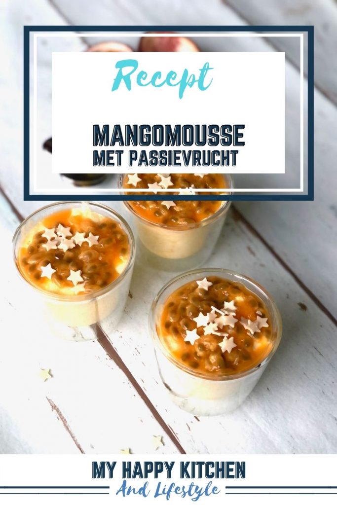 Mangomousse met passievrucht