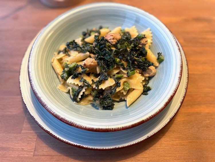 Pasta cavolo nero en venkelworst