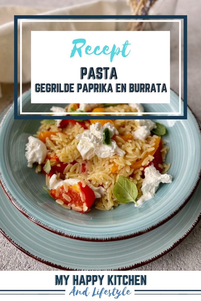 Pasta met gegrilde paprika