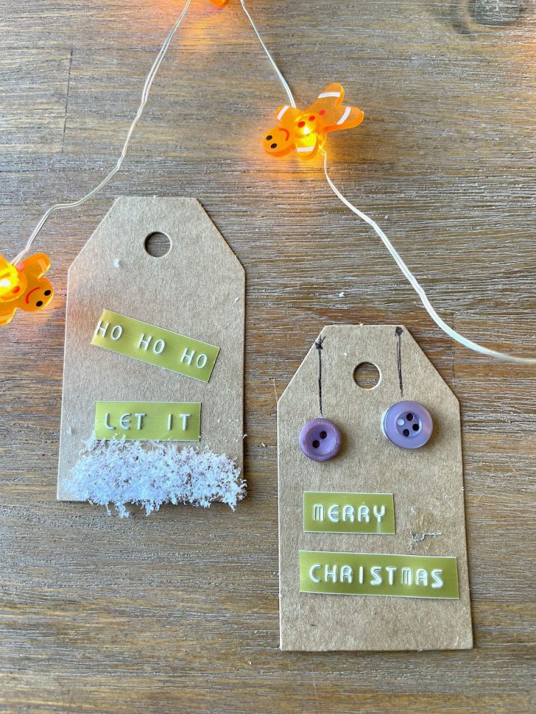 Kerst cadeaulabels maken