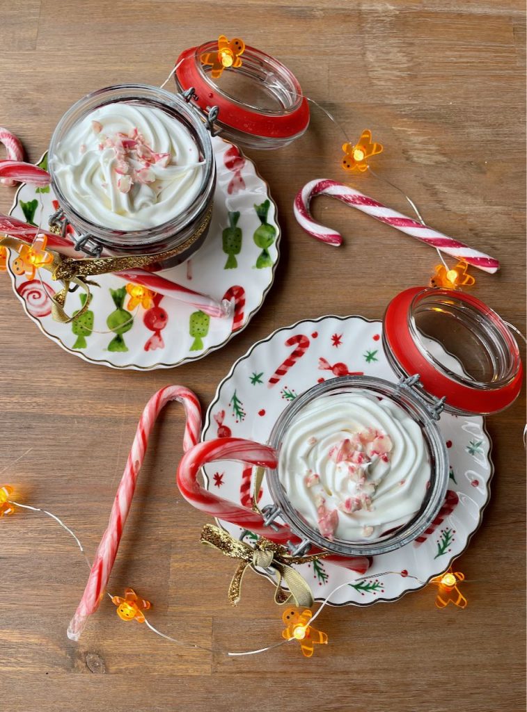 Candy cane mousse