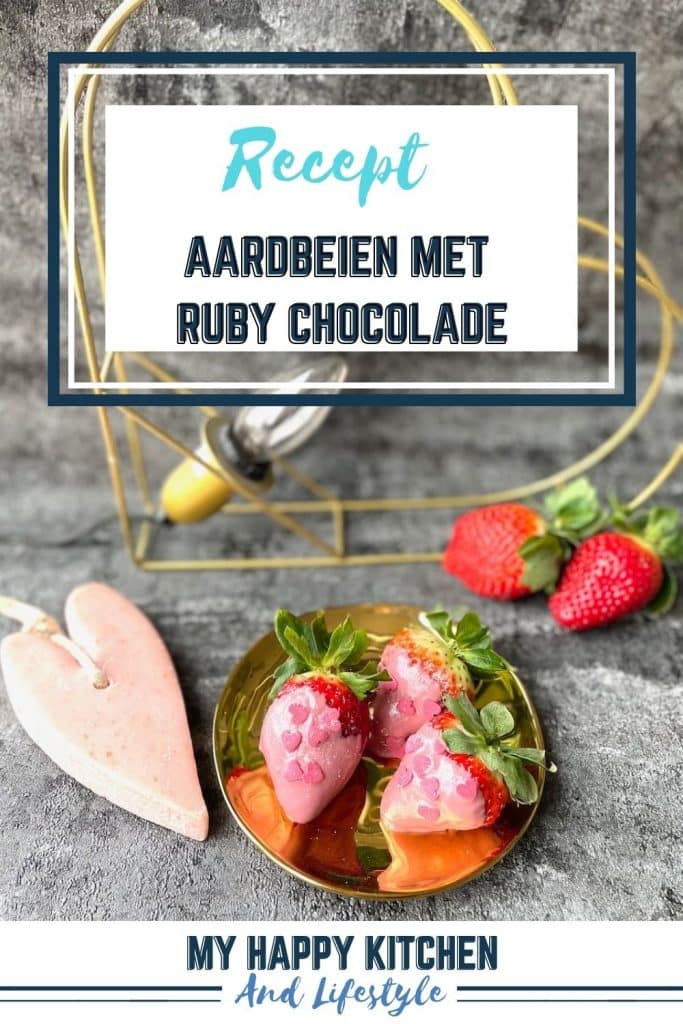 Aardbeien met ruby chocolade