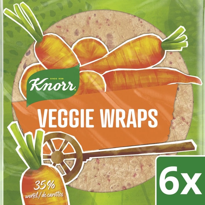 Nutteloze pakjes en zakjes:veggie wraps