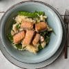 orzo met peultjes en zalm