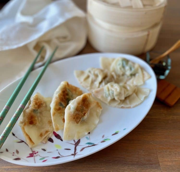 gyoza met garnalen