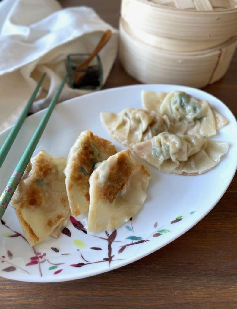 gyoza met garnalen