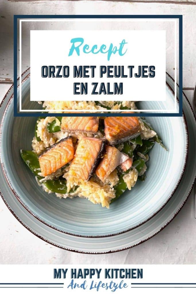 orzo met peultjes en zalm