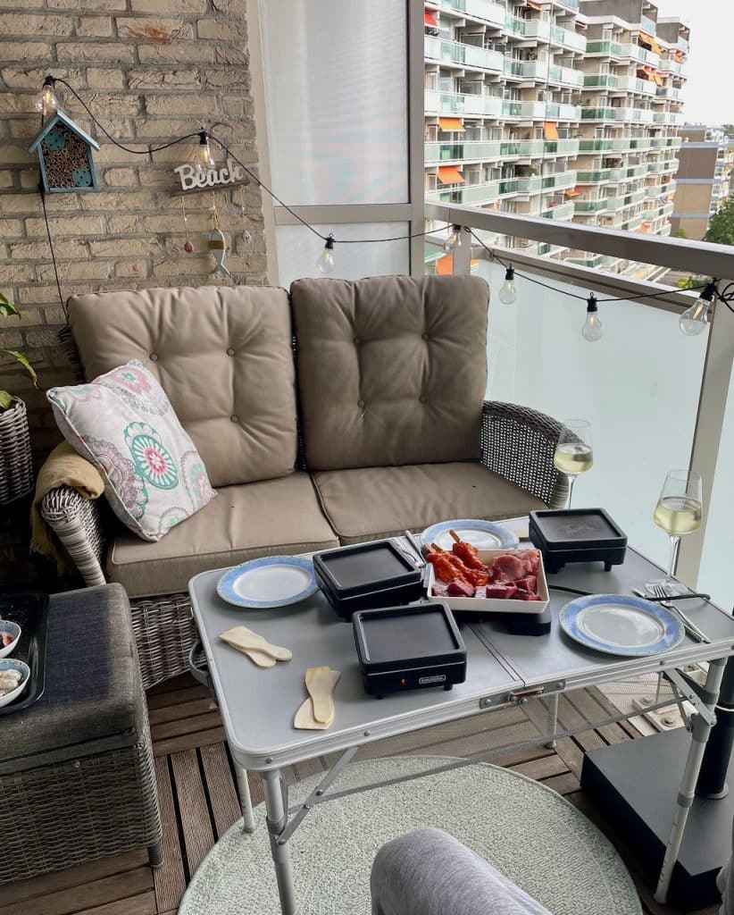 Buiten eten grillplaat