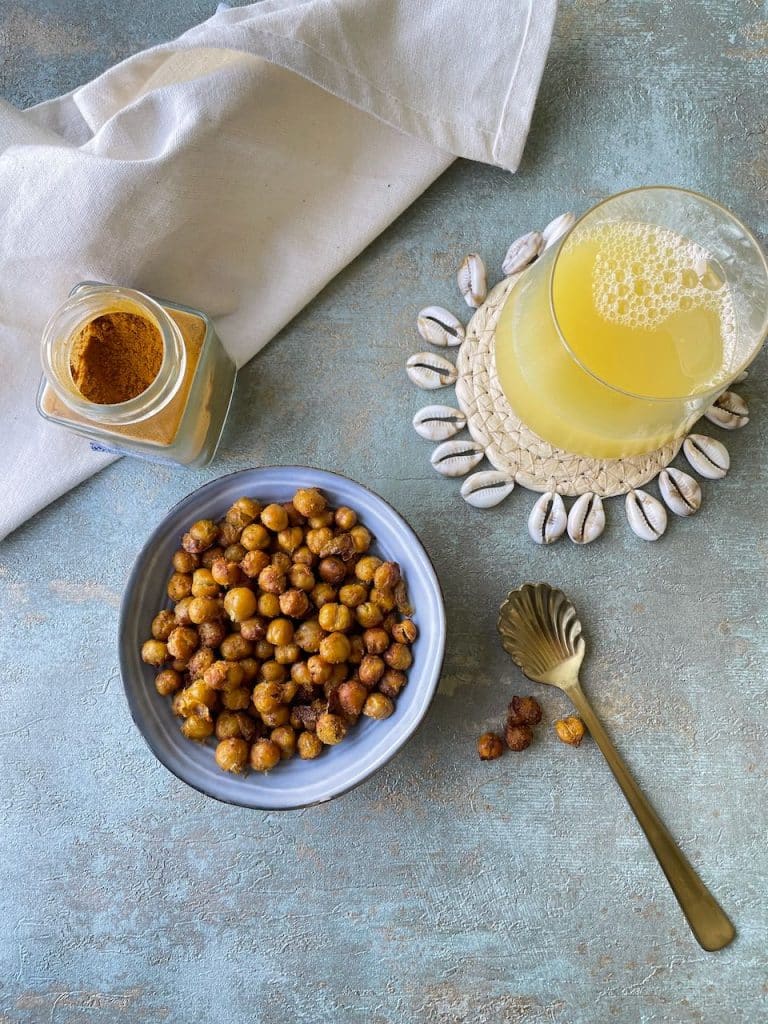 Knapperige kikkererwten snack