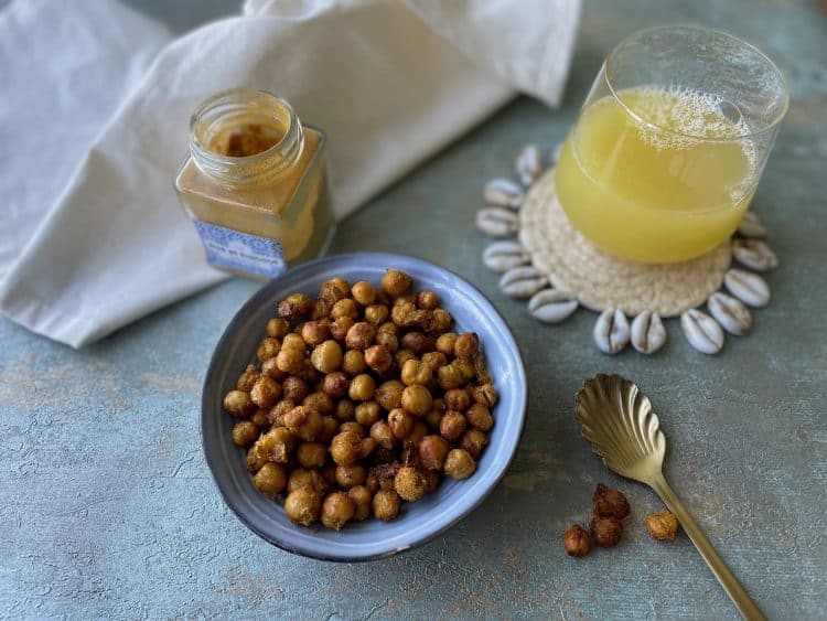 Knapperige kikkererwten snack