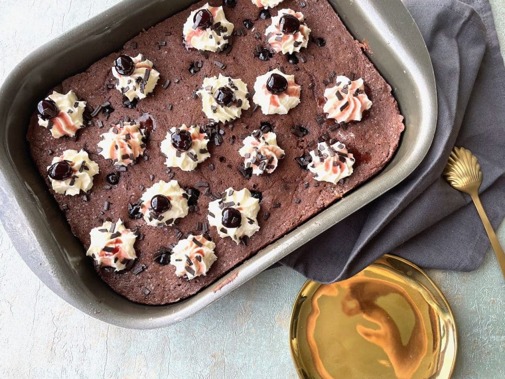Schwarzwalderkirsch plaatcake