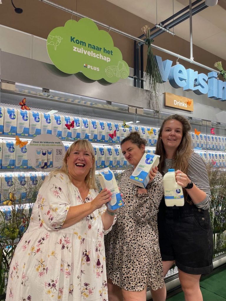 Biologische melk bij Plus