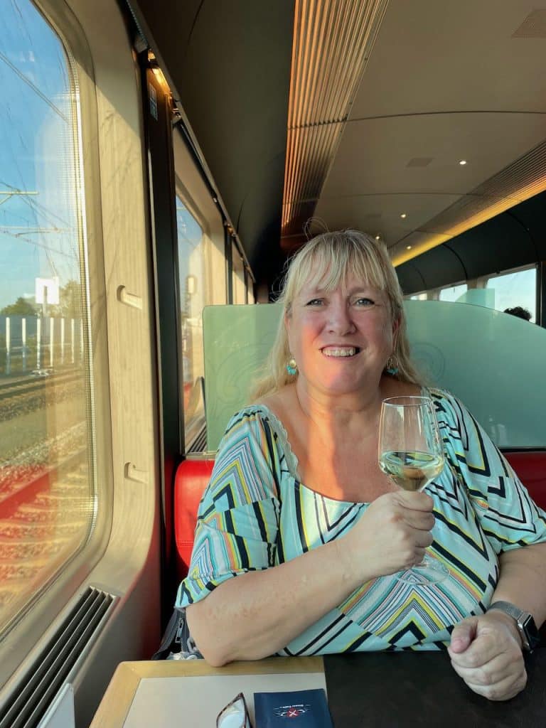 Dineren in een trein