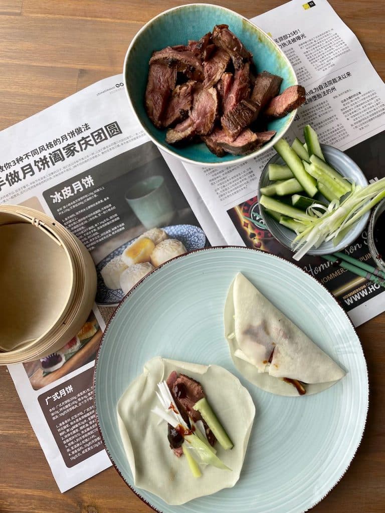 Peking eend pannenkoekjes