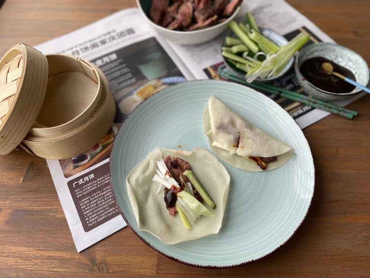 Peking eend pannenkoekjes