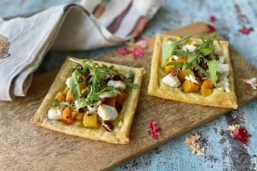Eenpersoonsmaaltijd plaattaartje met pompoen