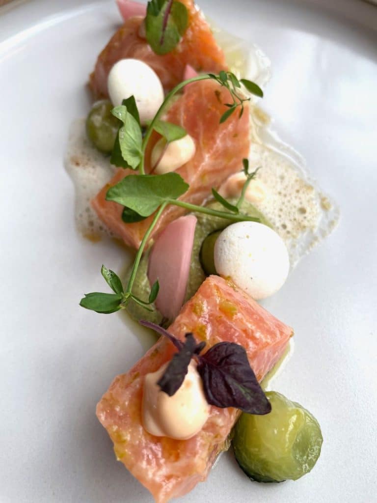 Zaanse zalm ceviche bij JP 1886