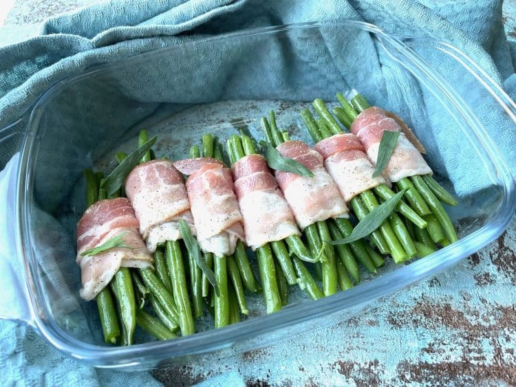 haricot verts rolletjes met spek