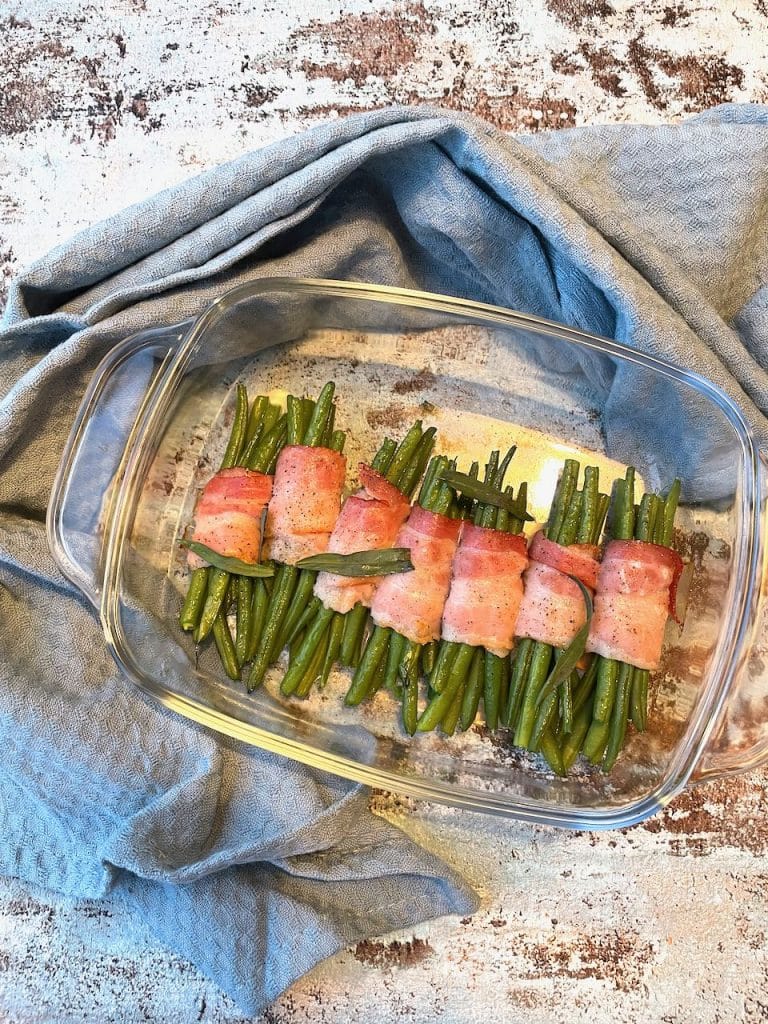 Haricot verts rolletjes met spek