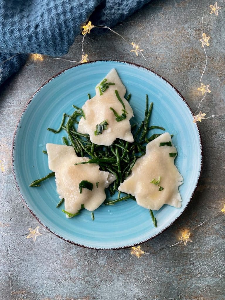Ravioli met garnalen