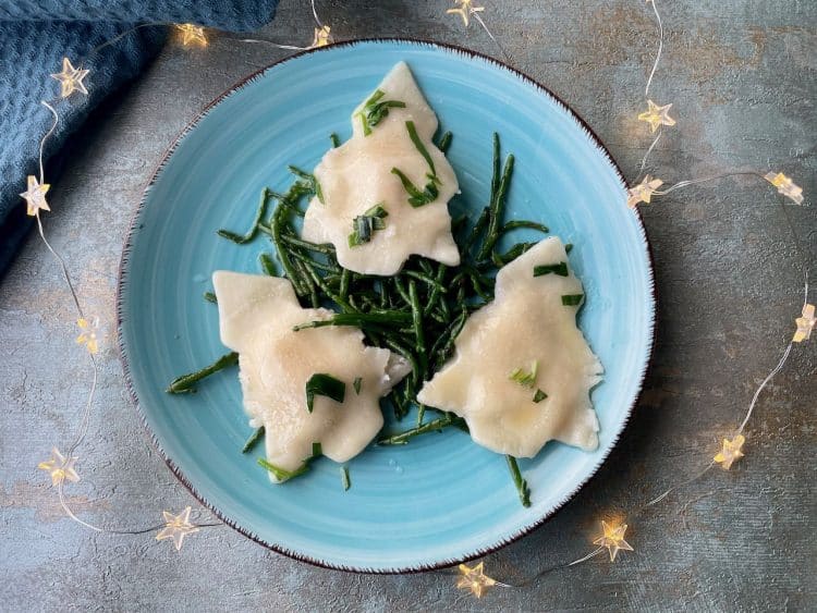 Ravioli met garnalen