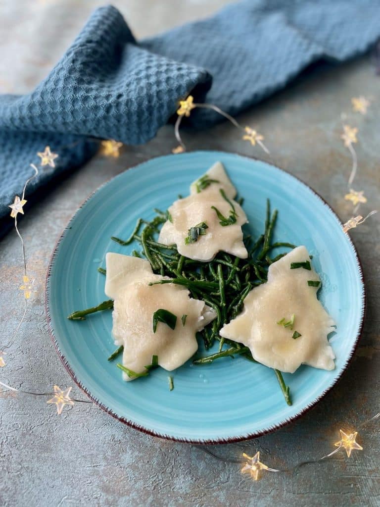 Ravioli met garnalen