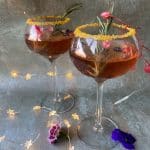 Kerstcocktail bosbessen spritz