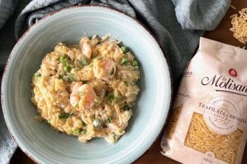orzotto met garnalen