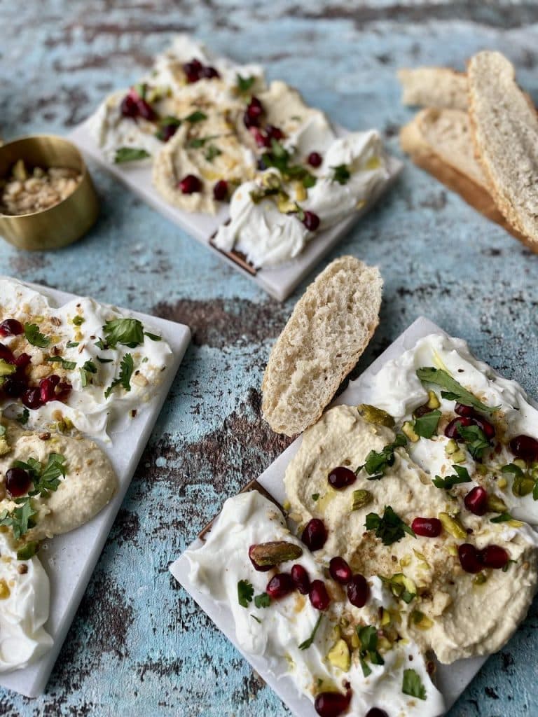 Labneh en hummus board - food trends van TikTok