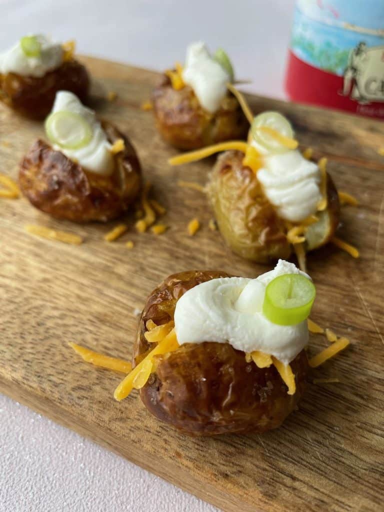 Mini jacket potato bites