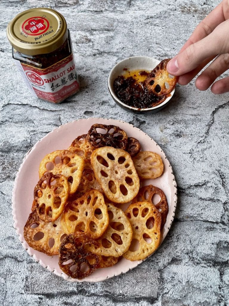 Lotuswortel chips