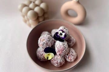 Frambozen bliss balls