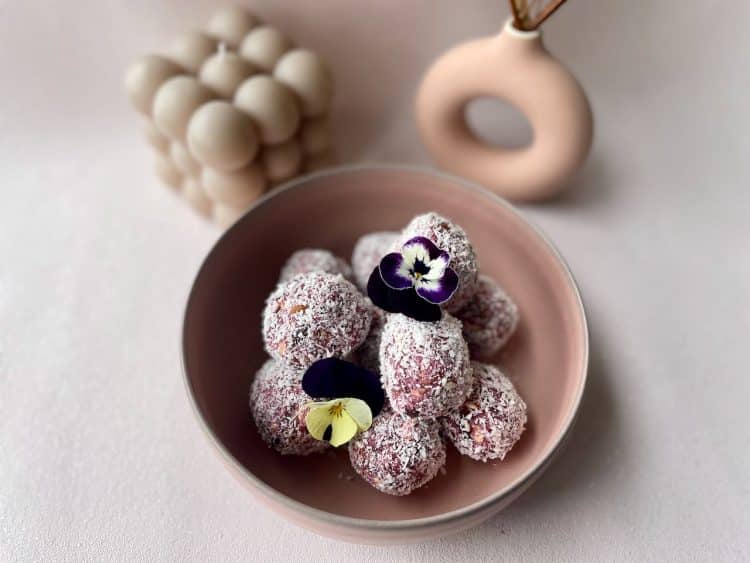 Frambozen bliss balls