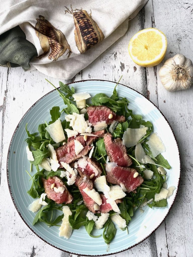 Biefstuk tagliata salade