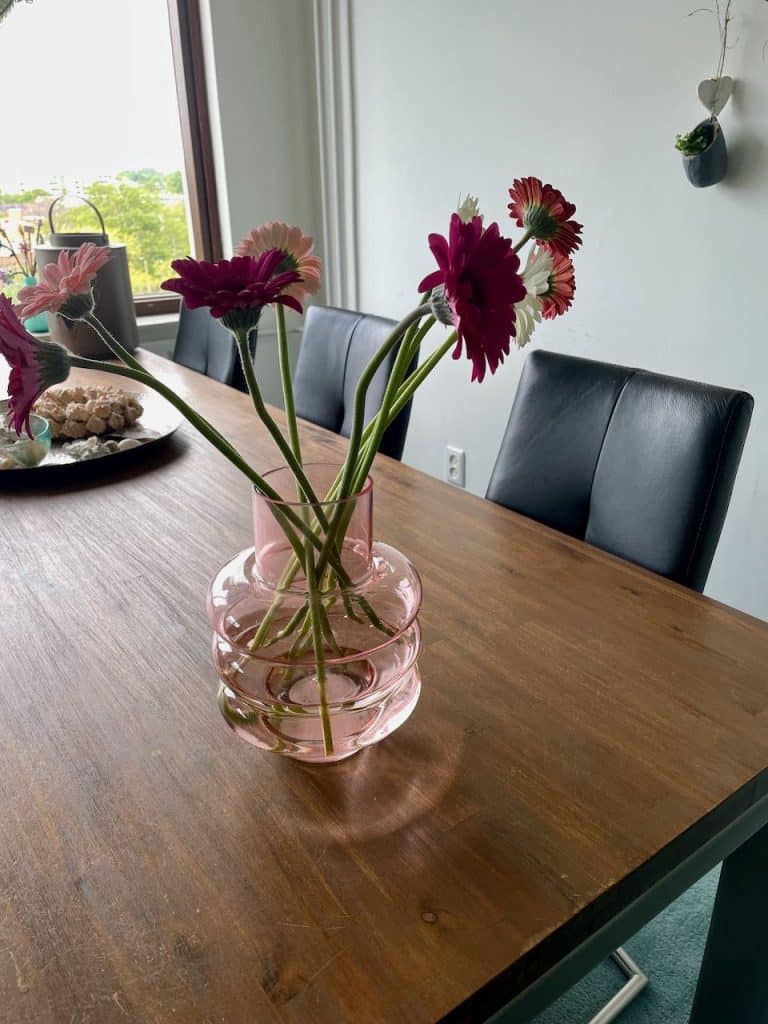 Vaas met bloemen