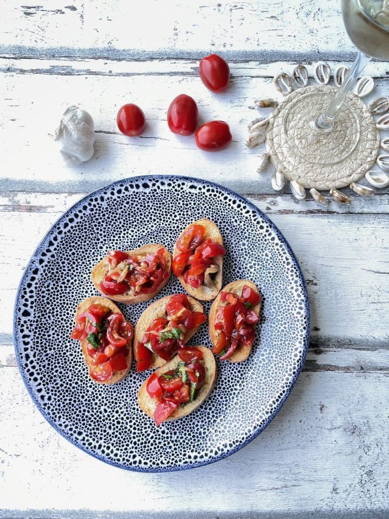 Bruschetta uit de airfryer
