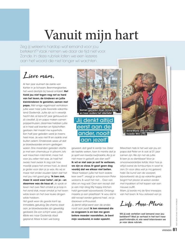 Artikel Vriendin