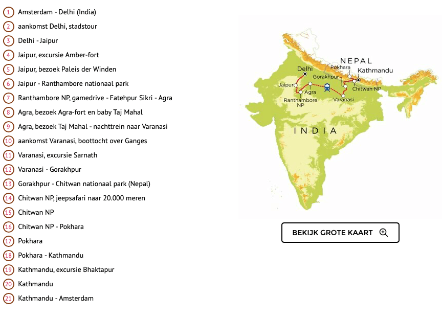 Reis India en Nepal
