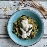 Orzo met spinazie