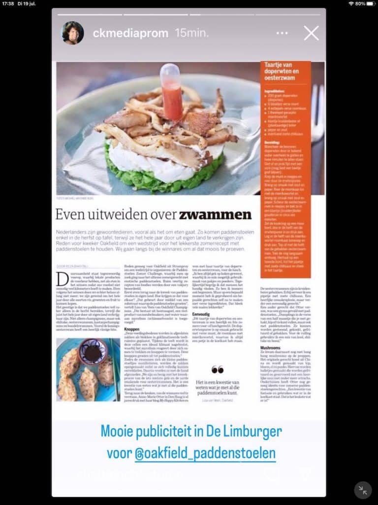 In de media