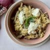 orzo met oesterzwammen en citroenricotta