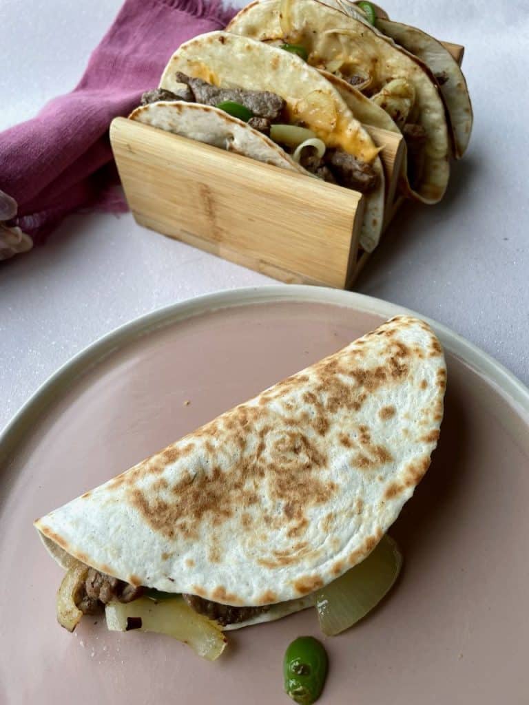 Philly cheese steak taco's