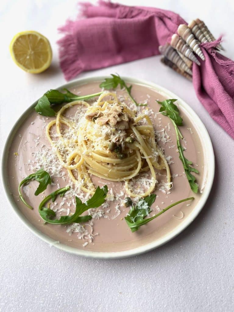 pasta citroen en tonijn