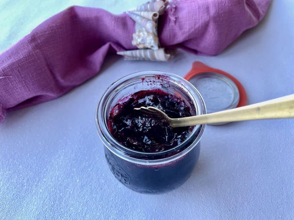 Blauwe bessenjam