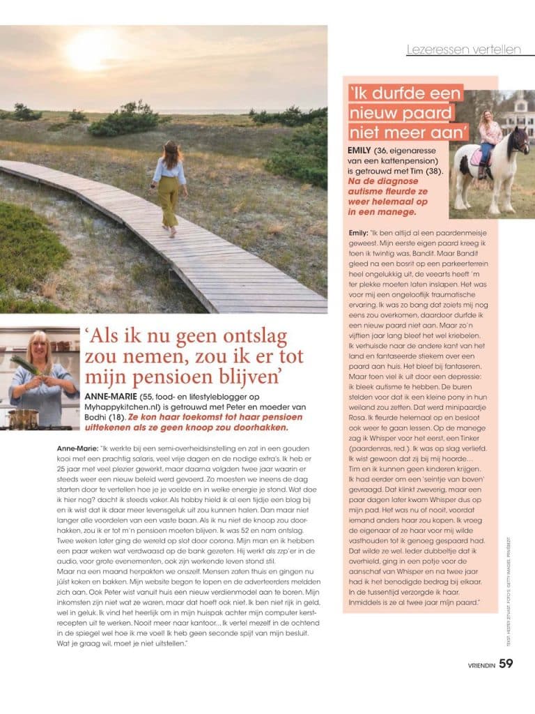 In de media: interview Vriendin