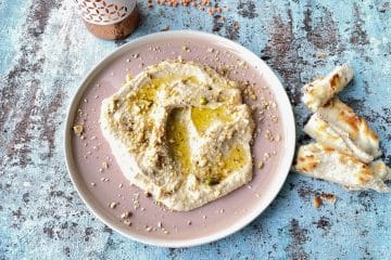 hummus van rode linzen