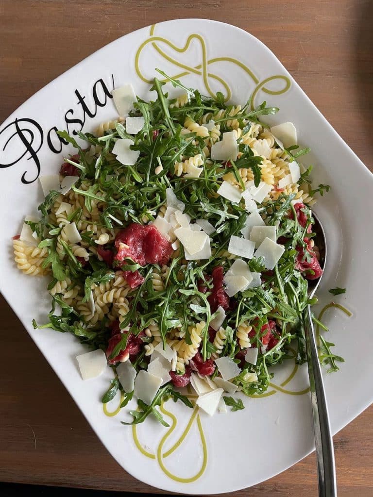 Carpaccio pastasalade