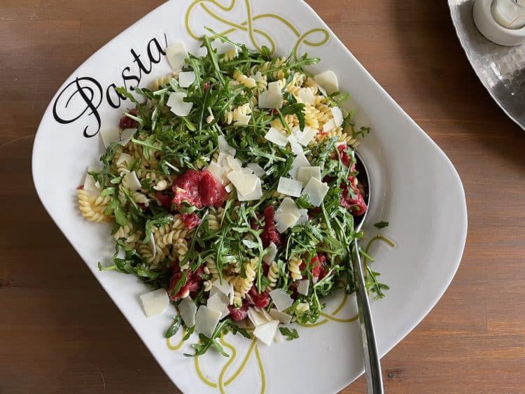 Carpaccio pastasalade