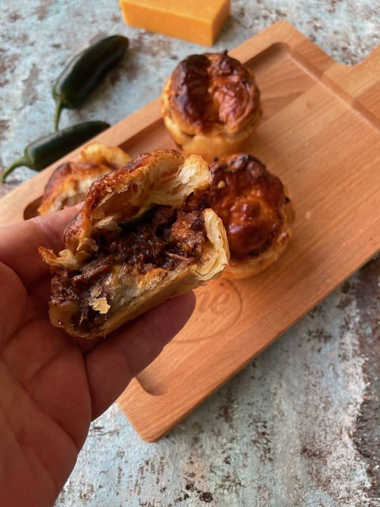 Philly cheese steak pies