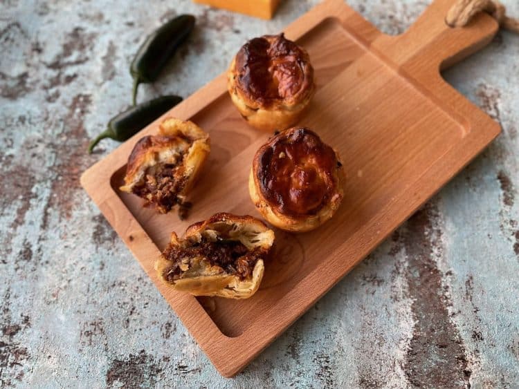 Philly cheese steak pies